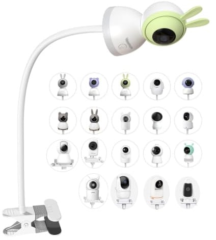 Halterung für GHB Babyphone,Universell Baby Kamera Halter für Philips Avent Babyphone,Klemmerhalter Babyfon Ständer für momcozy/ieGeek/BOIFUN Babyphones,Handyhalter Monitor Holder Zubehör