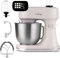 LEHMANN Küchenmaschine mit Display, 1500W, 12 Geschwindigkeiten, Fermentationsfunktion mit Heizfunktion, integrierte Waage, Timer, Knetmaschine mit 3 Rühreinsätze und 5L Rührschüssel, Beige