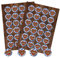Logbuch-Verlag 48 Schön dass Du da bist Danke Aufkleber rund Bayern Oktoberfest Hochzeit Sticker bayerisch blau weiß kariert