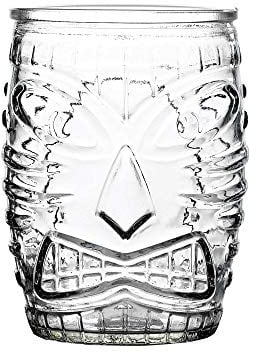 Libbey Tiki Old Fashioned Tumbler 16oz / 450ml - Set of 4 - Hawaiian Style Cocktail Glassware