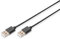 DIGITUS Cavo di collegamento USB 2.0-1,0 m - da USB A (M) a USB A (M) - 480 Mbit/s - Compatibile con USB - Nero