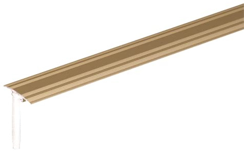 Alberts 490805 Übergangsprofil für verdeckte Montage | Aluminium, sandfarbig eloxiert | 900 x 32 mm