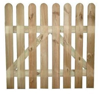 CANCELLETTO Cancello in LEGNO Impregnato in autoclave 100X100H CM PAPILLON