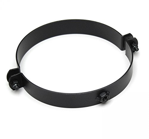raik Ofenrohr/Rauchrohr Rohrschelle Wandbefestigung Durchmesser 130 mm Stahlblech Schwarz SH116-130-sw