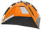 CampFeuer - Strandmuschel, orange/grau, UV50+, Automatik Strand Zelt, Beach Tent