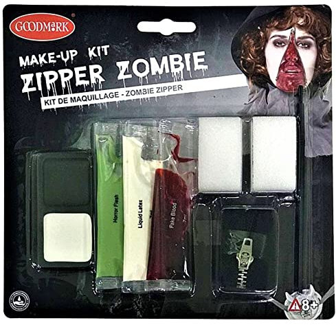 Generique - Make-up Set Reißverschluss Halloween für Erwachsene - Bunt