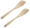Ecloud Shop 2 PCS Professional Non Stick Wooden Spatula Wood Turner Cooking Tool Kitchen Utensils Eco-friendly and Safe Kitchenware