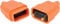 2 PIN ORANGE RUBBER CONNECTOR 5A IN-LINE GARDEN LAWNMOWER 2PFC10