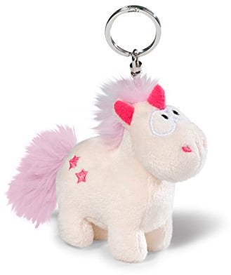 NICI Theodor - Peluche Licorne - Collection Theodor et ses Amis - Toucher Ultra Doux - Format Porte-Clés - Taille 10 cm, Rose