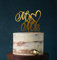 Cake Topper, Mr & Mrs, Tortenstecker, Tortefigur Acryl, Hochzeit Hochzeitstorte Kuchenaufstecker (Spiegel Gold (Einseitig))