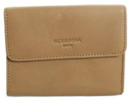 Hexagona Porte-Monnaie en Cuir ref_xga43163 Beige