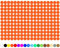 100 Stück Klebepunkte Punkte Kreise Aufkleber Punkt Inventur Folie Markierung K018 (034 Orange, 5mm)