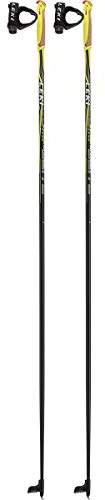 LEKI CC 300 Langlaufstöcke, Schwarz/Weiß/Anthrazit (Hell)/Neongelb, 135 cm
