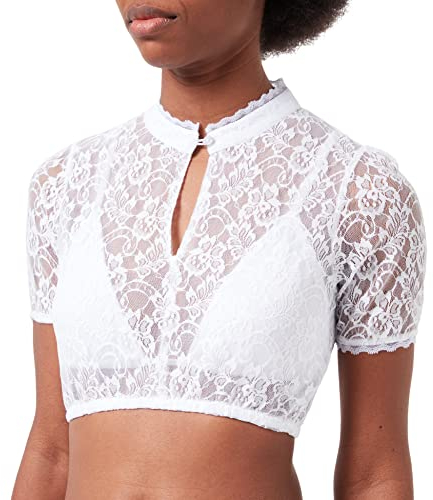 Stockerpoint Damen Liona Dirndlbluse, Weiss, 30