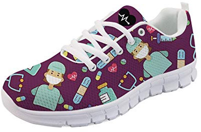 POLERO Zapatillas de Deporte para Mujer - Zapatos Deportivos Con Cordones, Livianos para Caminar, Tenis y Correr - Malla 37 EU