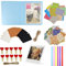 JXE - Set di accessori per fotocamera istantanea, album fotografico, decorazione da parete, in acrilico, adesivi colorati compatibili con Fujifilm Instax Wide 300/210 Instant Films-BL