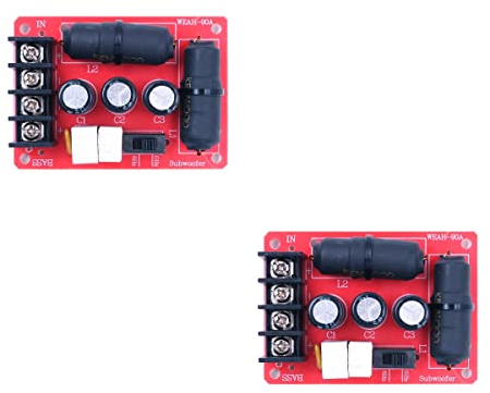 DollaTek 2Pcs 200W Audio Altavoz Subwoofer Crossover Módulo Divisor de frecuencia de Graves sin Soldadura