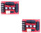 DollaTek 2Pcs 200W Audio Lautsprecher Subwoofer Crossover Solderless Bass Frequenzteiler Modul
