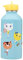 Gourde enfant Acier inoxydable DRAEGER PARIS - Facile à nettoyer - gourde réutilisable - Idéale pour voyage, parc, école - Contenance 300ml - 17 cm x 6,5 cm - Bleu - Chatons