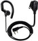 HYS G Shape Radio Earpiece 2 Pin Ear Piece with mic Compatible for Kenwood Baofeng UV5R Walkie Talkie, Two Way Radio Headset for Security Police