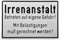 signodoo® Funschild „Irrenanstalt Betreten auf eigene Gefahr! ...“ | Maße BxH: 30,0 x 20,0 cm | Material: Aluminium | Prägeschild mit lustigem Spruch | Spaßschild