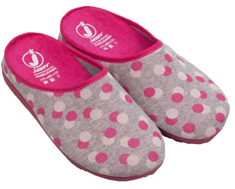 javer 28-16 - Zapatilla confort verano lunares mujer mujer color: FUCSIA talla: 36