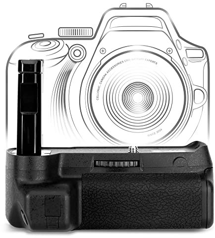 CELLONIC Battery Grip Compatible for - Camera Vertical Grip for EN-EL14 Batteries - Multifunction Portrait Handle Backup Battery Holder