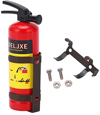 Wallfire RC Auto Feuerlöscher, Simulation Design Lebendige leichte Mini Feuerlöscher Spielzeug RC Auto Zubehör Rot