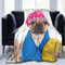 YINGD Flanelldecke, Mops-in-Dusche, weich, flauschig, antistatisch, waschbar, Decke für Bett, Sofa, 150 x 125 cm