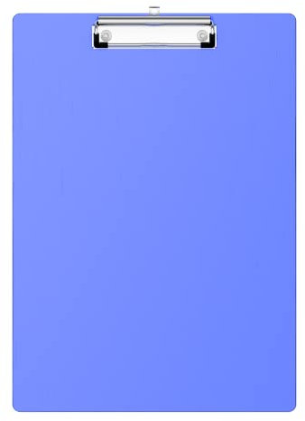 Hongri Aluminium-Klemmbrett, Büromaterial Klemmleiste, blaues Klemmbrett, Metallkonstruktion-Klemmbretter mit niedrigem Profil-Metallclip, 31,8 x 22,9 cm Briefgröße, Bauunternehmer-Klemmbrett (Blau)