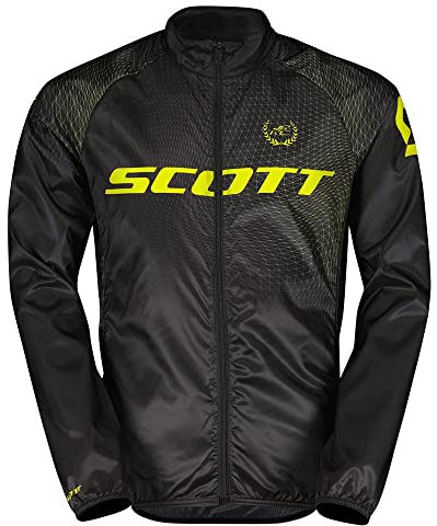 Scott RC Pro Junior Kinder Fahrrad Windjacke schwarz/gelb 2026: Größe: S (128)