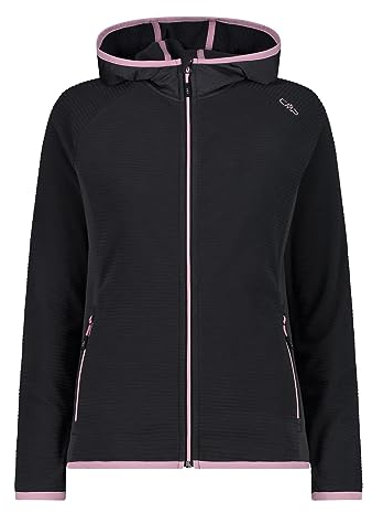 CMP Damen Stretch Performance Hoodie Jacke, Antracite, 48