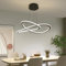 Mikeru Moderne Pendelleuchte Esstisch Hängelampe, Dining Kronleuchter mit Memory-Funktion, 3-Farben Licht (3000K Warmweißes Licht, 4500K Neutrales Licht, 6000K Kaltweißes Licht) Dimmbare Hängelampe