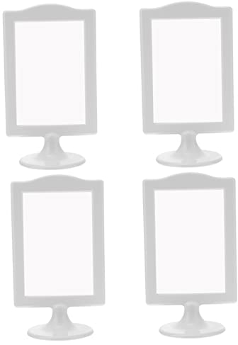 PRETYZOOM 4-teiliges Doppelseitiges Fotopaket Einfache Elegante Desktop-bildanzeige Für Die Inneneinrichtung