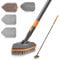 NEWE Cepillo Limpieza Ducha con Mango Largo 142 cm, 4 en 1 Cepillo Barrendero para Limpiar Baño Bañera Suelo Zócalo Fregadero Cocina Inodoro
