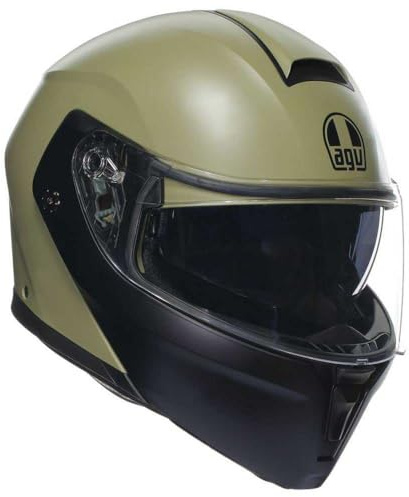 AGV Streetmodular Mono Klapphelm, grün/schwarz, M (57/58)