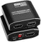 PNGOS 4K 60Hz HDMI Splitter 1 in 2 Out 1080P 120Hz HDCP2.2 HDR 18Gbps UHD Vision Atmos EDID Scaler 4K 1080P Dual Monitors HDMI 2.0 Splitter 1 in2 Out for PS5, SkyQ, Xbox, Fire Stick