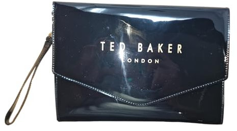 Ted Baker Abbiay Clutch mit Umschlag in Schwarz, Schwarz , Medium