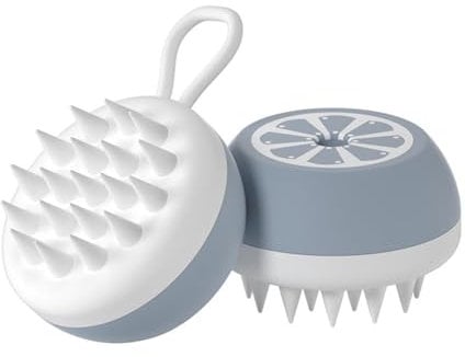 Silicone Pet Bath Brush, Pet Grooming Massage Comb for Cats and Dogs, Beauty Cleaning (Grey massage head)