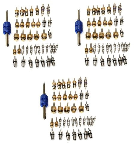 Gatuida 120 Piezas herramienta central de aire acondicionado accesorio coche seat accesorios herramienta removedora kit de recarga de ca del coche núcleo de aire acondicionado