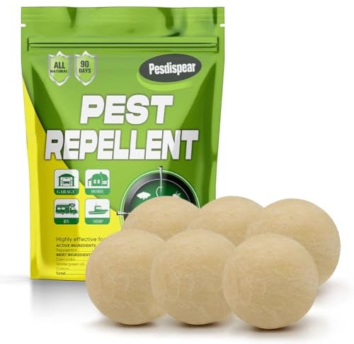 Rat Repellent, Pest Repellent, Mouse Spider Mosquito Cockroaches Control Better Than Ultrasonic Pest Repel 6 Packs