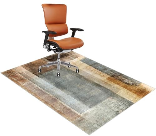 Bodenschutzmatte Bürostuhl 90 x 100 cm Teppich Unterlage-Kratzfest für Parkett, Hartböden Gamer Teppich Rutschfest Bodenmatte Schreibtischstuhl Unterlage Schutzmatte Bürostuhl Gaming Stuhl Unterlage