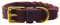 ALMADOG® Hundehalsband Abby - Weiches Fettleder - Geflochten - Made in Germany - Kastanienbraun XS (27-33cm Halsumfang, 2cm breit)