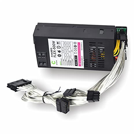 NRYCR Fuente de alimentación modular pequeña de 500 W para computadora de 1U Flex-ATX 500 W para ITX PC Active PFC para POS AIO
