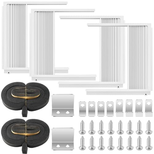 Fangxuee Window AC Side Insulation Panels with Adjustable Frame for 5000 to 20000 BTU Units