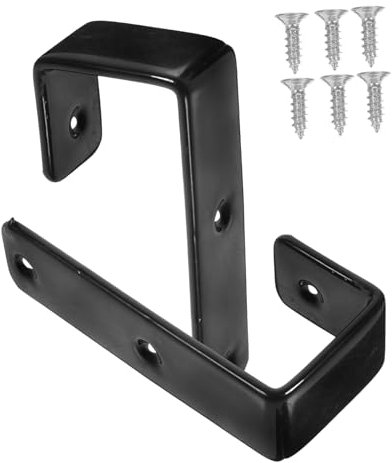 ABOOFAN 1 set Gancio per Scala per Letti Resistente e Antiruggine Facile Installazione Compatibile con Letti Colore Nero con Viti