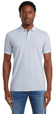 G-STAR Raw C.V. Men's Dunda Overdyed Slim Polo Shirt, Blue, Medium