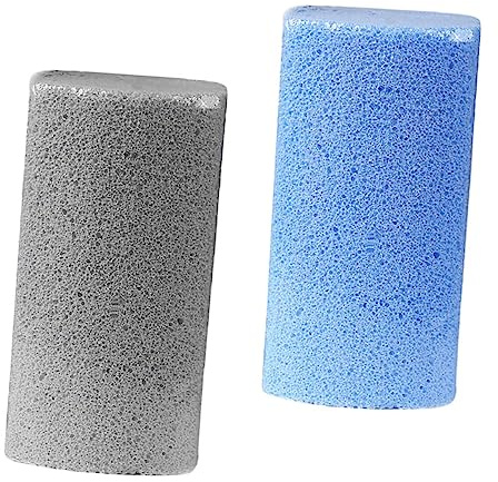 Bimsstein Hornhautentferner aus Schaumglas für Fußsohlen 2 Stück | 10 X 5x3, 5cm, Ergonomische Form mit Angenehmem Halt, für Männer und Frauen