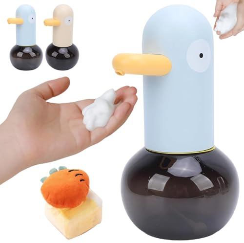 Enten Seifenspender,Automatische Seifenspender,Seifenspender Automatisch,Berührungslos 400ml Elektrischer Seifenspender mit Sensor Für Badezimmer Küche (A,1)