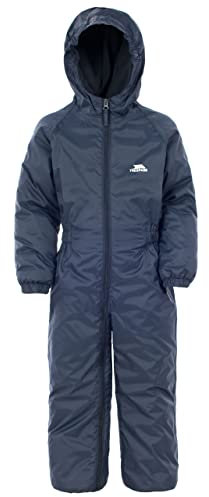 Trespass Kids' Waterproof Drip Drop Outdoor Rain Suit, Navy Blue, 2/3 Years